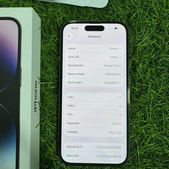 Iphone 14pro 128gb purple iBox  3