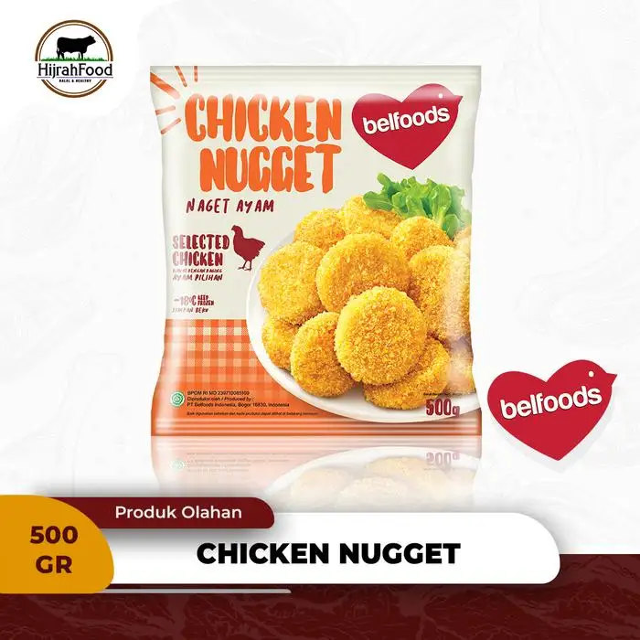 Belfoods Chicken Nugget Original | Naget Ayam Original - 500 gr